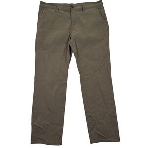 Prana Straight Fit Olive‎ Green Everyday Pants 38x30 Casual Workwear Preppy EUC